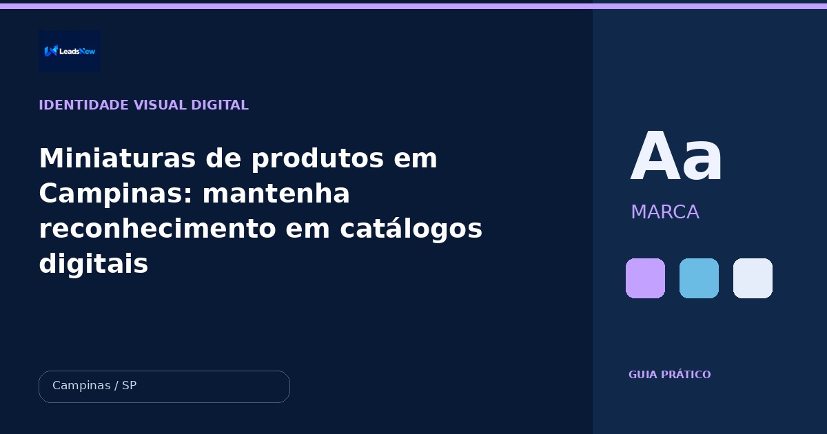 Miniaturas de produtos em Campinas: mantenha reconhecimento em catálogos digitais