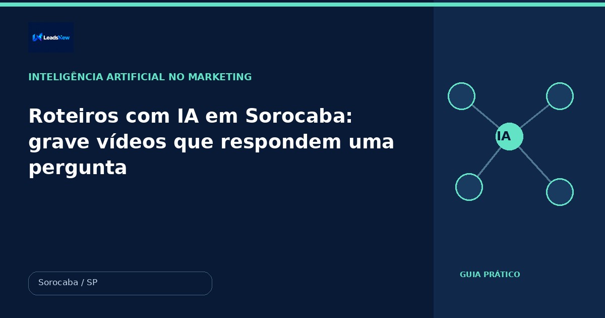 Roteiros com IA em Sorocaba: grave vídeos que respondem uma pergunta