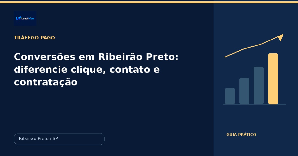 Conversões em Ribeirão Preto: diferencie clique, contato e contratação